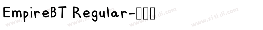 EmpireBT Regular字体转换